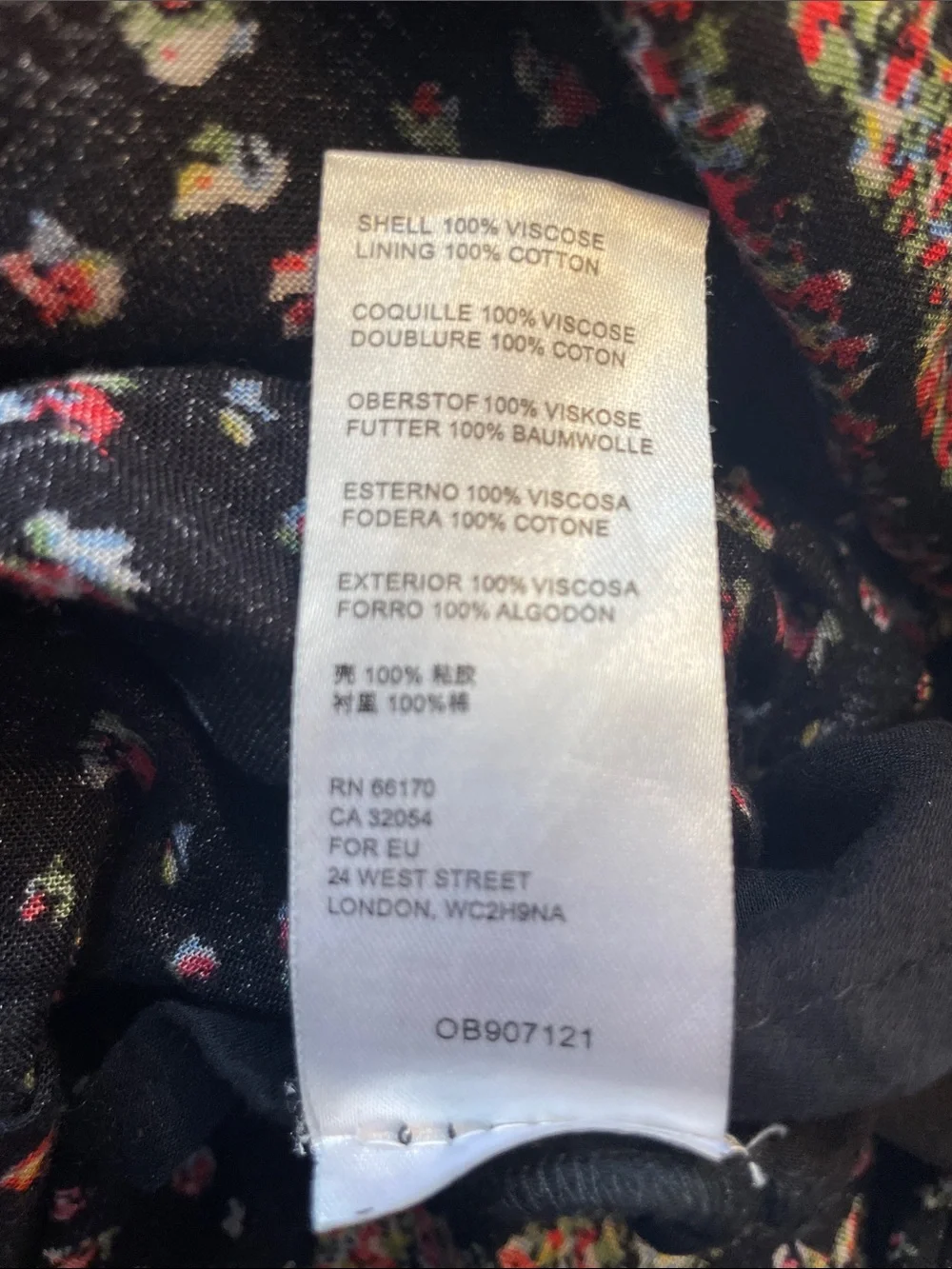 Free People Rare Feelings Black Maxi Dress with Red Floral Print